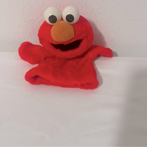 VINTAGE 1996 TYCO Preschool Sesame Street Hand Puppet Elmo Original Plush EUC - Picture 2 of 6